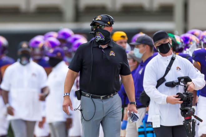 Mike Houston and East Carolina hope a victory in Atlanta against Georgia State can ignite the team's belief system.