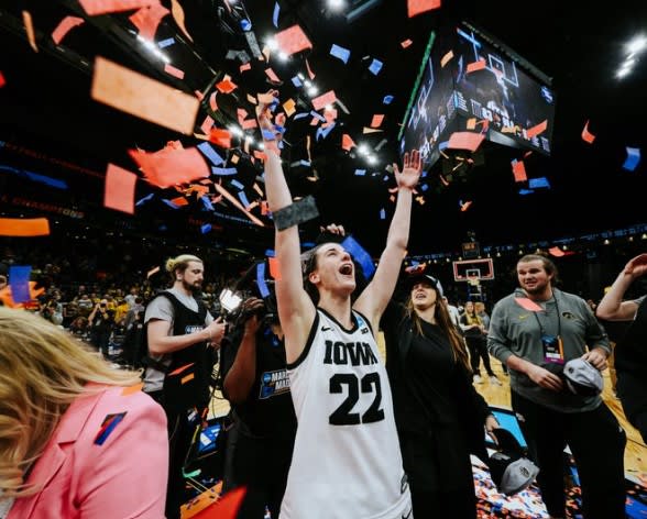 Caitlin Clark's 41-point triple-double propels Iowa to its first Final Four in 30 years