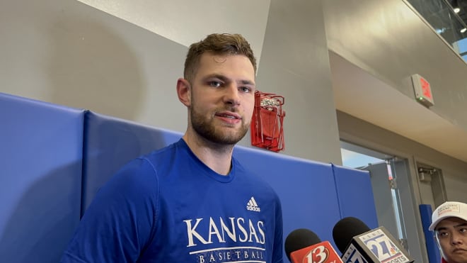 Hunter Dickinson met with the media on Sunday