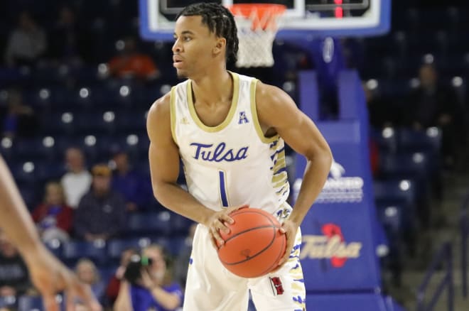 Sam Griffin led Tulsa with 20 points against Detroit Mercy.