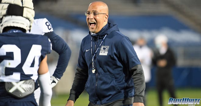 Penn State Nittany Lions football head coach James Franklin met the media as pre-season camp opened up. 