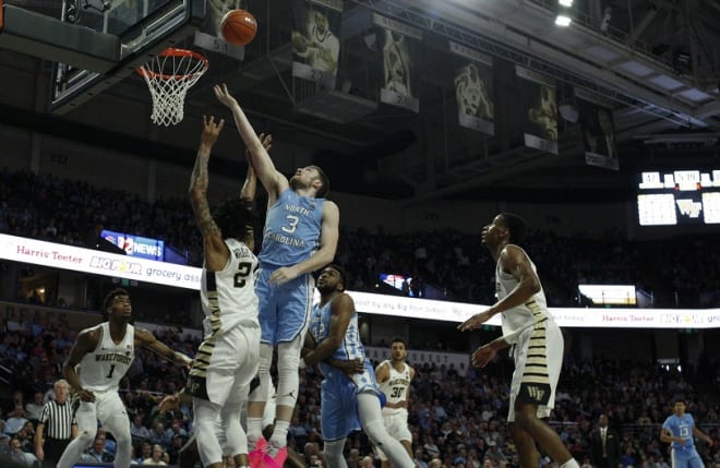 Platek scores at Wake Forest last season.