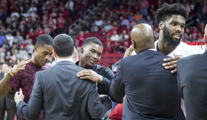 Johnson has not been at PNC Arena since NC State was upset by UNC Greensboro on Dec. 16, the first of six games he sat out while his court case was handled.