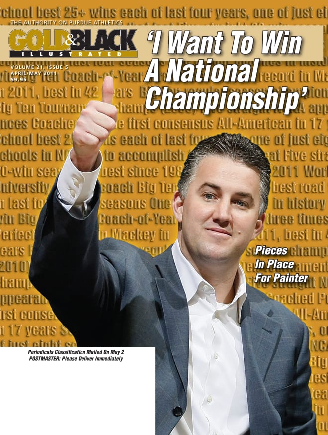 Matt Painter gives a thumbs up at the press conference announcing his contract extension.