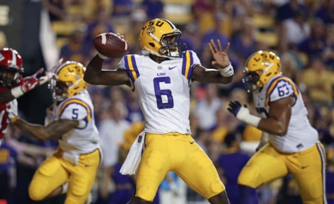 Former LSU quarterback Brandon Harris came to UNC this summer because the Heels had a major need he appears to fit.