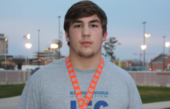 Carrollton (Ga.) offensive tackle Case Cook has several early offers.