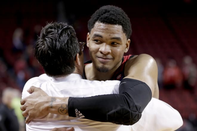 Senior James Palmer scored a game-high 24 points, including the winning free throws in the final seconds, to help Nebraska top Minnesota and snap a seven-game losing streak.