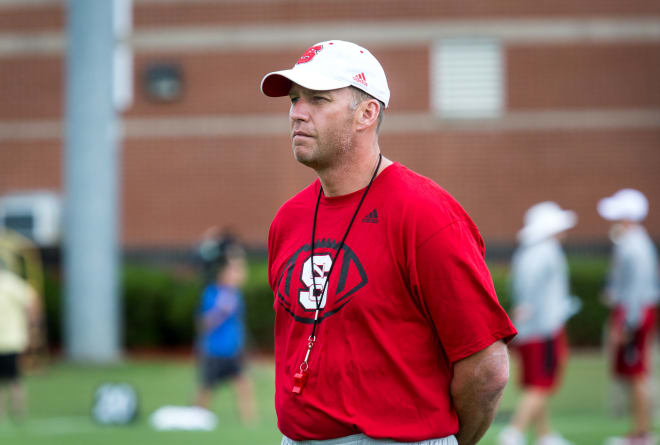 NC State was forced indoors because of weather Friday.