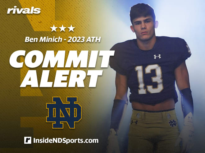 2023 class three-star recruit Ben Minich is Notre Dame's third safety commit in the class. 