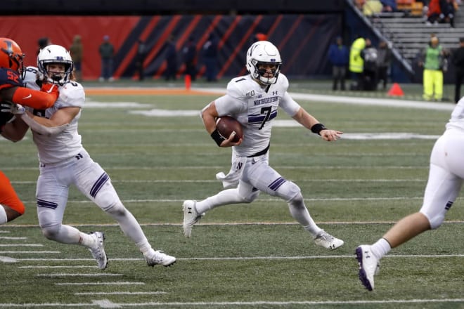 Andrew Marty led Northwestern to its only Big Ten win in his first start.