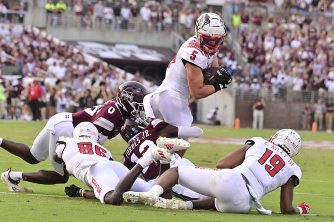 NC State Wolfpack football receiver Thayer Thomas