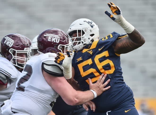 The West Virginia Mountaineers football defensive line will look for a better performance in week two.
