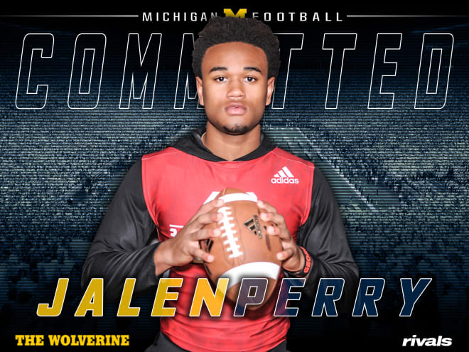 Four-star cornerback Jalen Perry is pledge No. 26 for Michigan in the 2019 class.