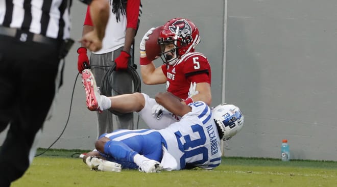 NC State Wolfpack football wideout Thayer Thomas