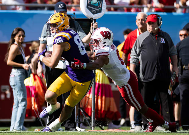 Wisconsin defensive back Austin Brown. 