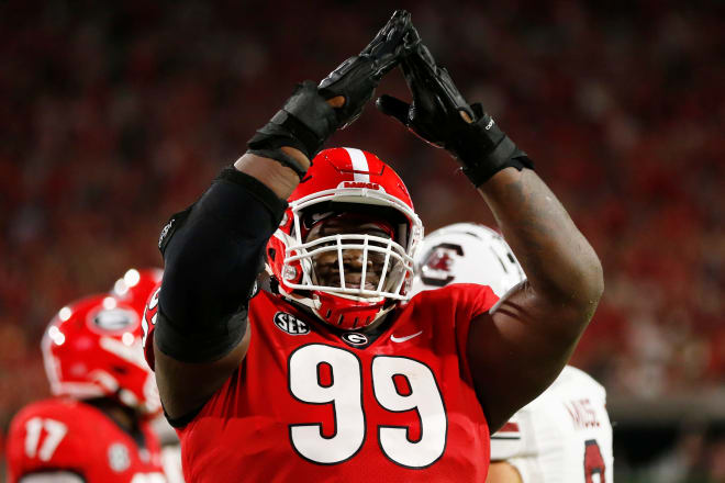 Jordan Davis is the leader of Georgia's defensive line.