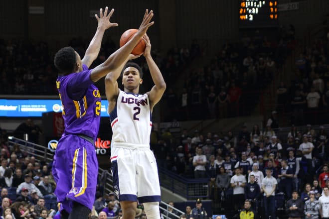 Jalen Adams matched his season-high point total Sunday afternoon against East Carolina.