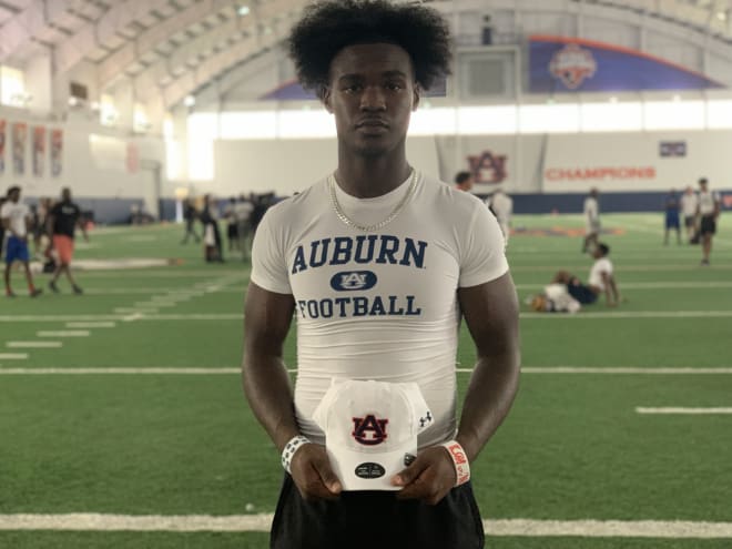 Noland was awarded an Auburn cap for winning “Top Quarterback” honors at the Tigers’ Elite Camp on Friday afternoon.