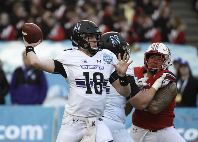 Clayton Thorson became NU's all-time leading passer during the Holiday Bowl.