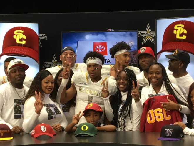 Gary Bryant became the only Rivals100 prospect in USC's 2020 class as he formally announced his Trojans decision Saturday at the All-American Bowl in San Antonio, Texas.