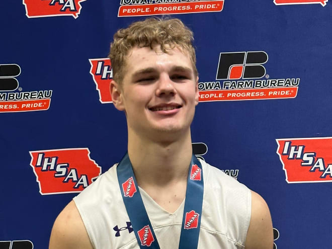 Fresh off a state title in basketball, Reece Vander Zee discussed his recruitment with Iowa. 