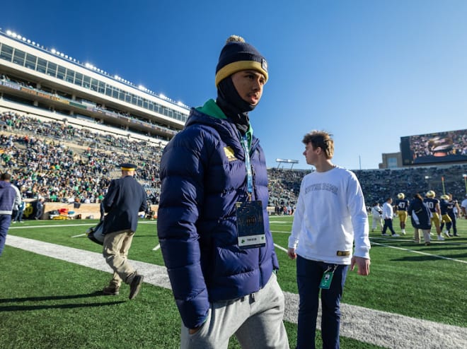 Notre Dame football 2025 safety target Ivan Taylor will announce his college commitment on Friday. The four-star recruit out of West Orange (Fla.) High visited the Irish twice this season.