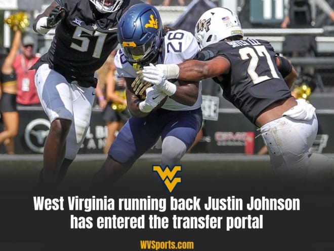 West Virginia RB Johnson Plans To Enter The Transfer Portal - WVSports ...