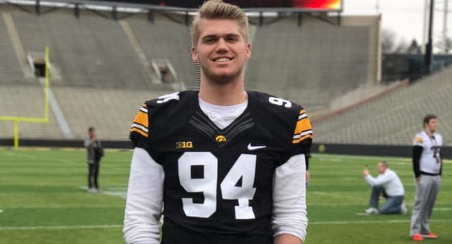 Future Hawkeye John Waggoner made his official visit to Iowa this past weekend.