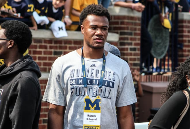 Four-star tight end Mustapha Muhammad is set to decide later this week.