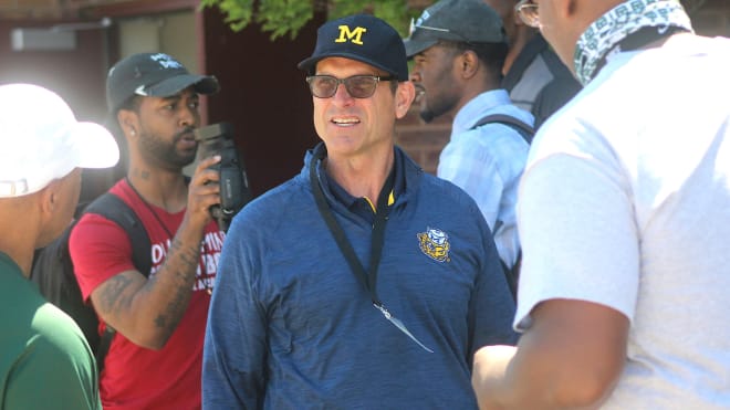 Michigan Wolverines football head coach Jim Harbaugh has won 49 games in six seasons (2020 was a shortened campaign) at U-M.