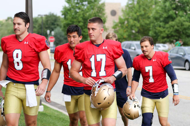 Notre Dame Fighting Irish football quarterback Jack Coan