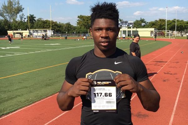 Nebraska landed their first 2017 commit on Wednesday from West Palm Beach LB Willie Hampton. 