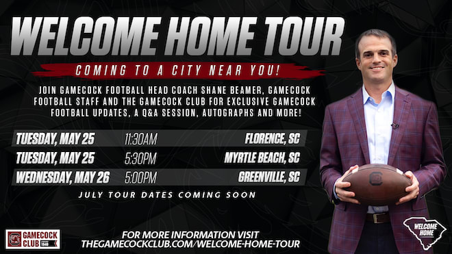 Gamecock football sets Welcome Home Tour dates