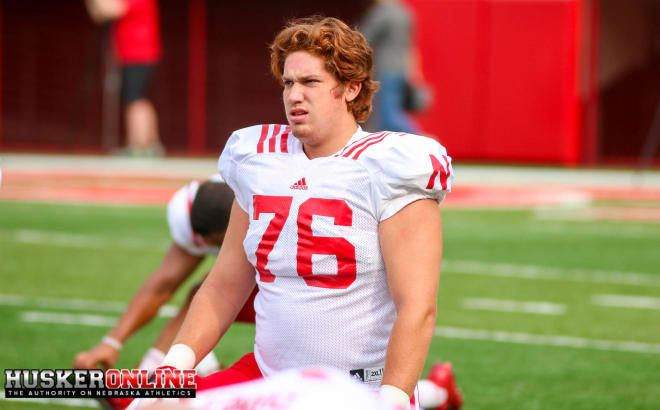 Sophomore Brenden Jaimes has impressed since moving over to left tackle this spring.