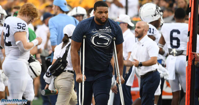 Penn State Nittany Lions football lost DT PJ Mustipher for the season. 