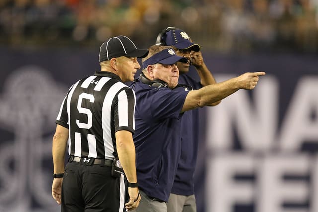 Notre Dame Fighting Irish football head coach Brian Kelly