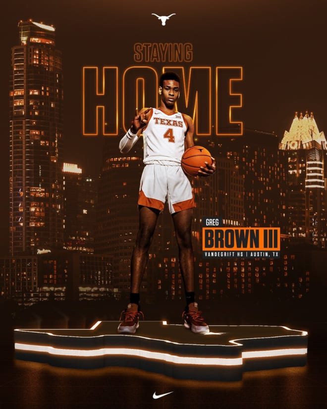 Texas worked for years to keep Brown home. (@TexasMBB)