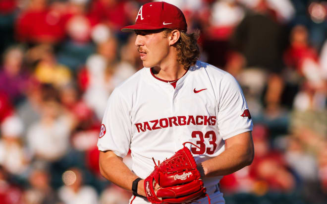 Arkansas LHP Hagen Smith has been selected in the first round of the 2024 MLB Draft.