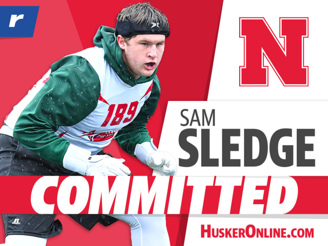 2023 OL Sam Sledge commits to The Big Red!