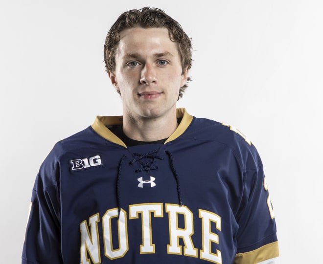 Max Ellis was named Notre Dame hockey's most improved last season.