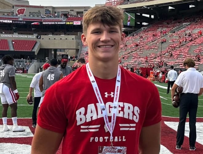 Wisconsin hosted in-state tight end Emmett Bork last weekend. 