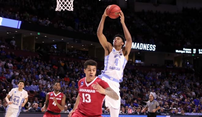 Isaiah Hicks was integral in Carolina closing out Arkansas with a 12-0 run in Sunday's NCAA second-round victory.