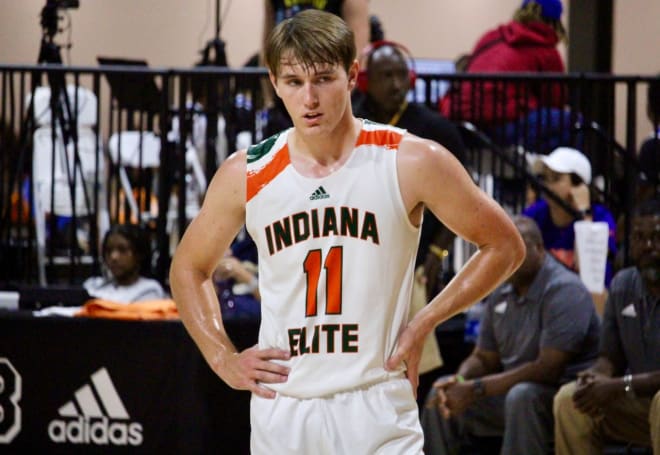 After leading Indiana Elite to a championship in the Bill Hensley Memorial Run N Slam this past weekend, Travis Perry visited Notre Dame Monday. He believes his personality and traits fit the program.