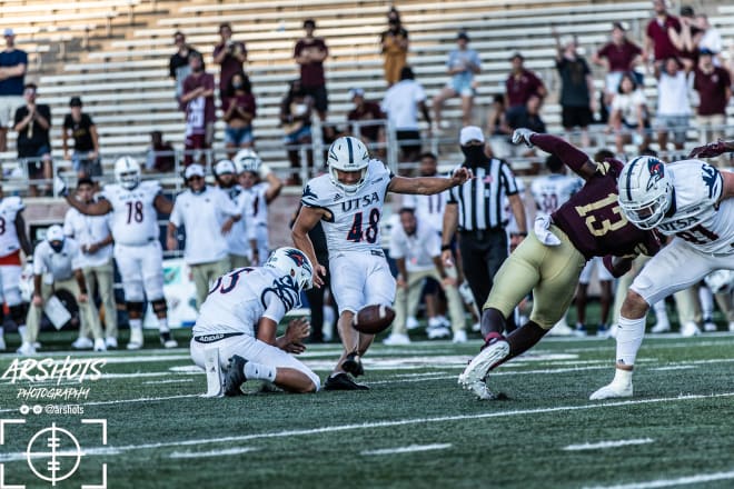 Hunter Duplessis won the game in double overtime with a 29-yard field goal after Texas State had missed a field goal to start the second OT.