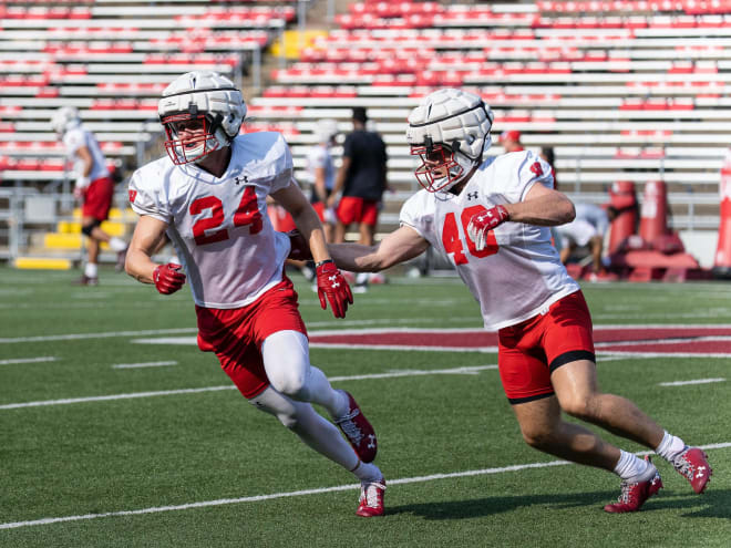 True freshman safety Hunter Wohler (24).