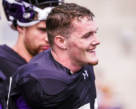 SIU transfer DE Richie Hagarty is excited to help turn Northwestern's defense around this season.