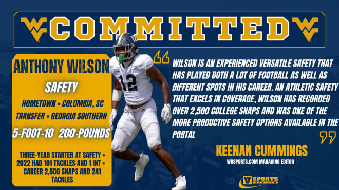 Wilson has committed to the West Virginia Mountaineers football program.