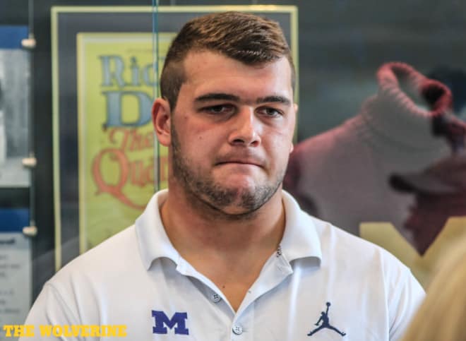 Michigan Wolverines football senior left guard Ben Bredeson is just one of 14 two-time captains in school history.