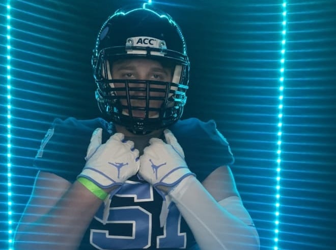 THI introduces class of 2022 offensive tackle Collin Sadler, who has become of of UNC's targets for his class.