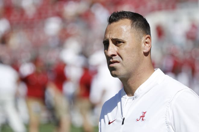 Alabama Crimson Tide offensive coordinator Steve Sarkisian. Photo | Getty Images